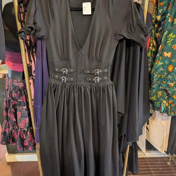 Black Midi Oblivion Dress from Forest Ink - Picture 2 of 5